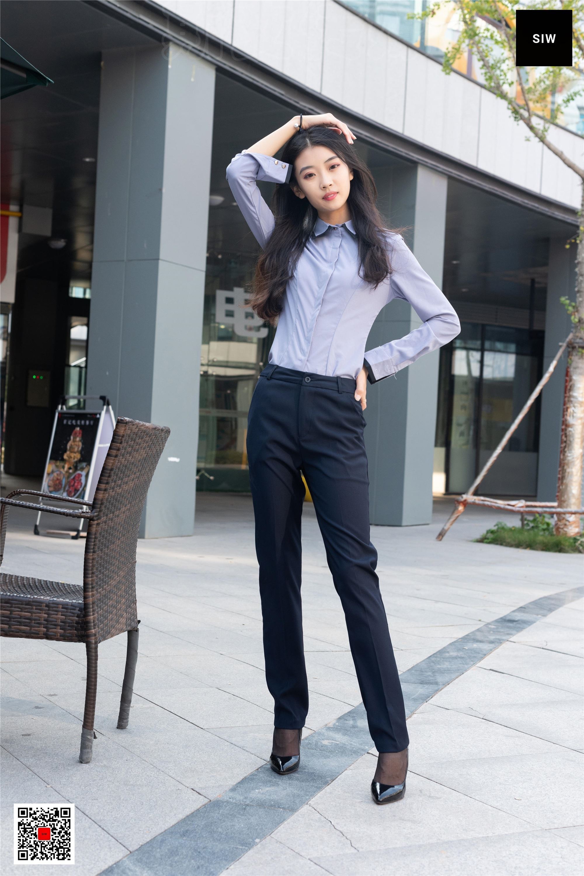 SIW斯文传媒 089 蓉儿 女总裁职业白领制服衬衣长裤工装